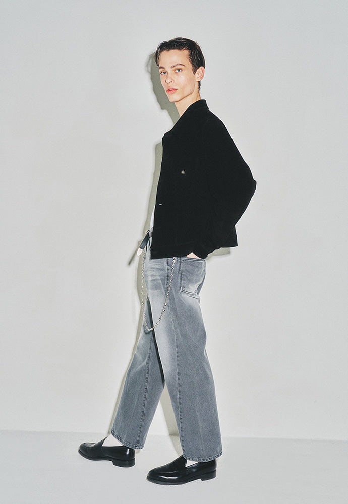 Tonywack - Twist-Cut Denim Jeans (Washed Grey) product image 2 | TRAB K-Fashion Australia