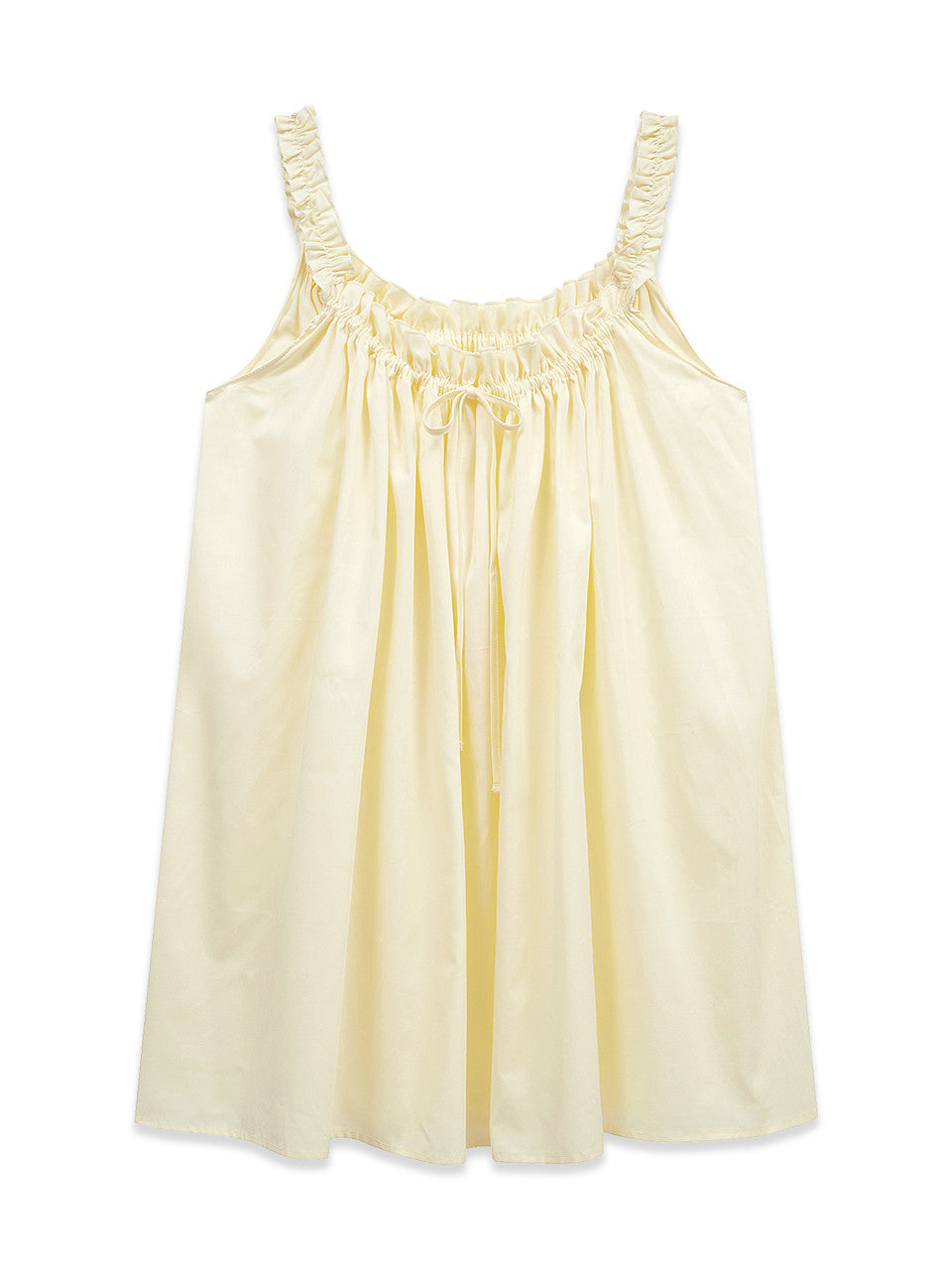 Margarin Fingers - String Shirring One-Piece (Light Yellow) product image 2 | TRAB K-Fashion Australia