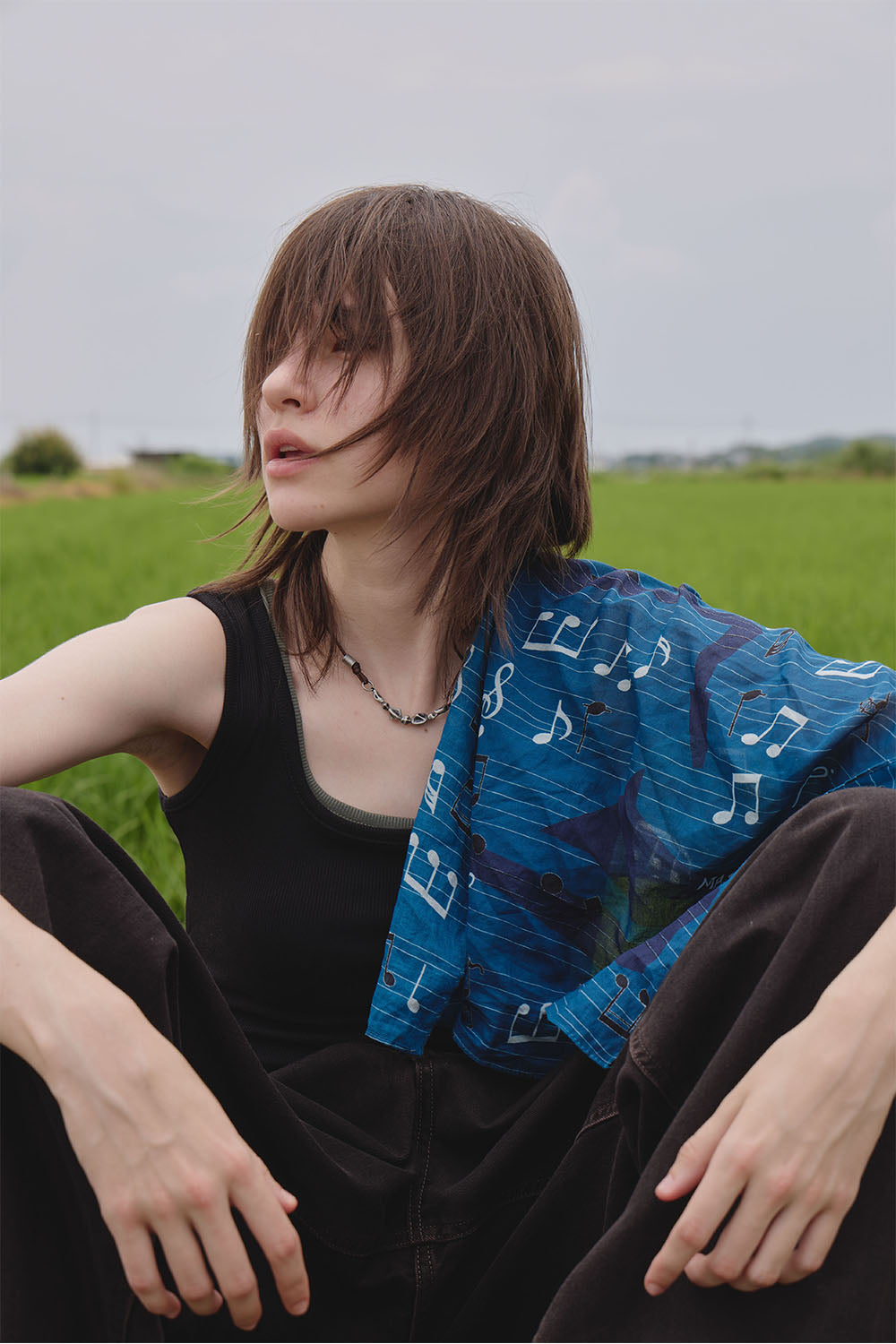 Hatchingroom - Notes Scarf (Blue) product image 8 | TRAB K-Fashion Australia
