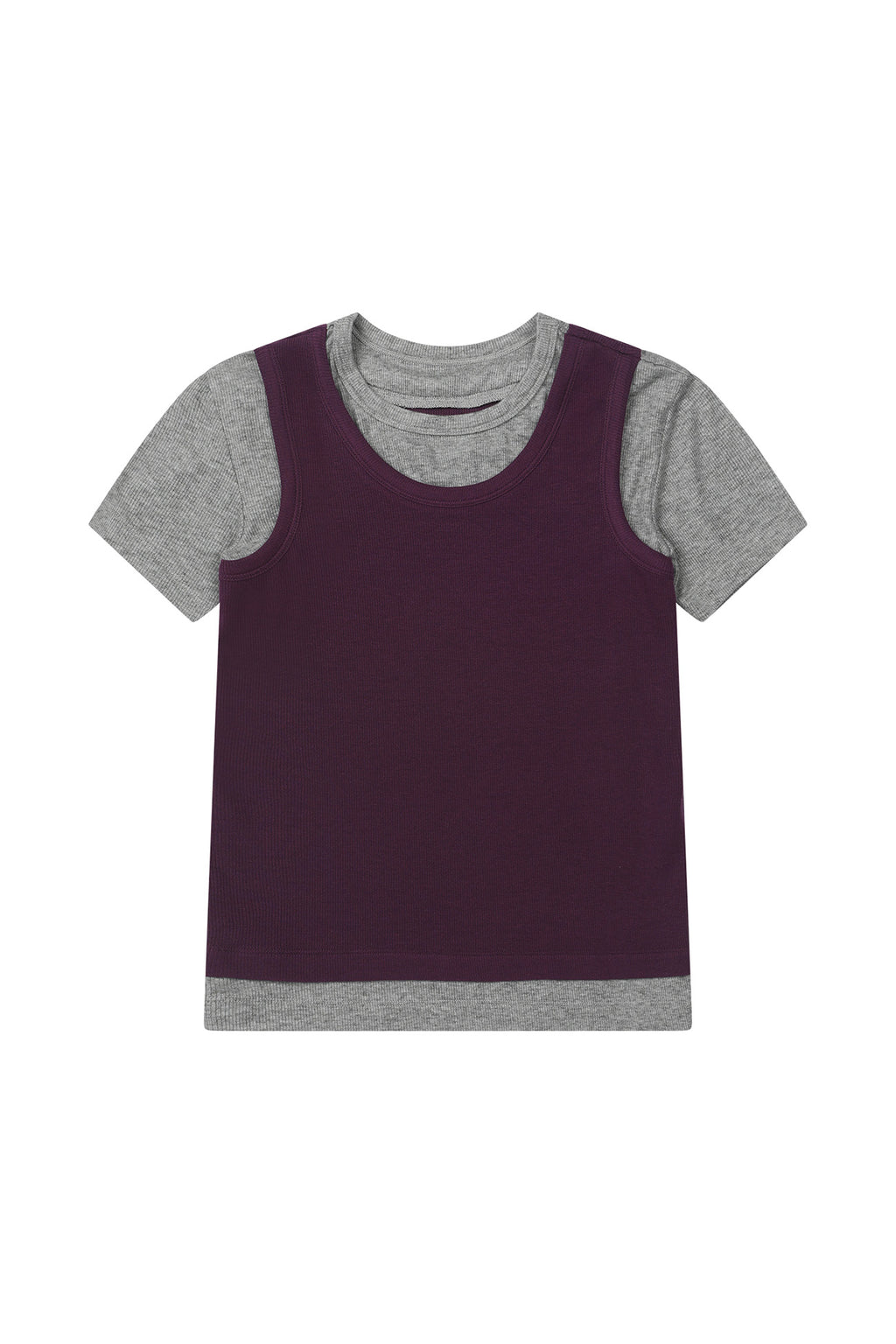 Deinet - D-Contrast T-Shirt (Purple) product image 1 | TRAB K-Fashion Australia