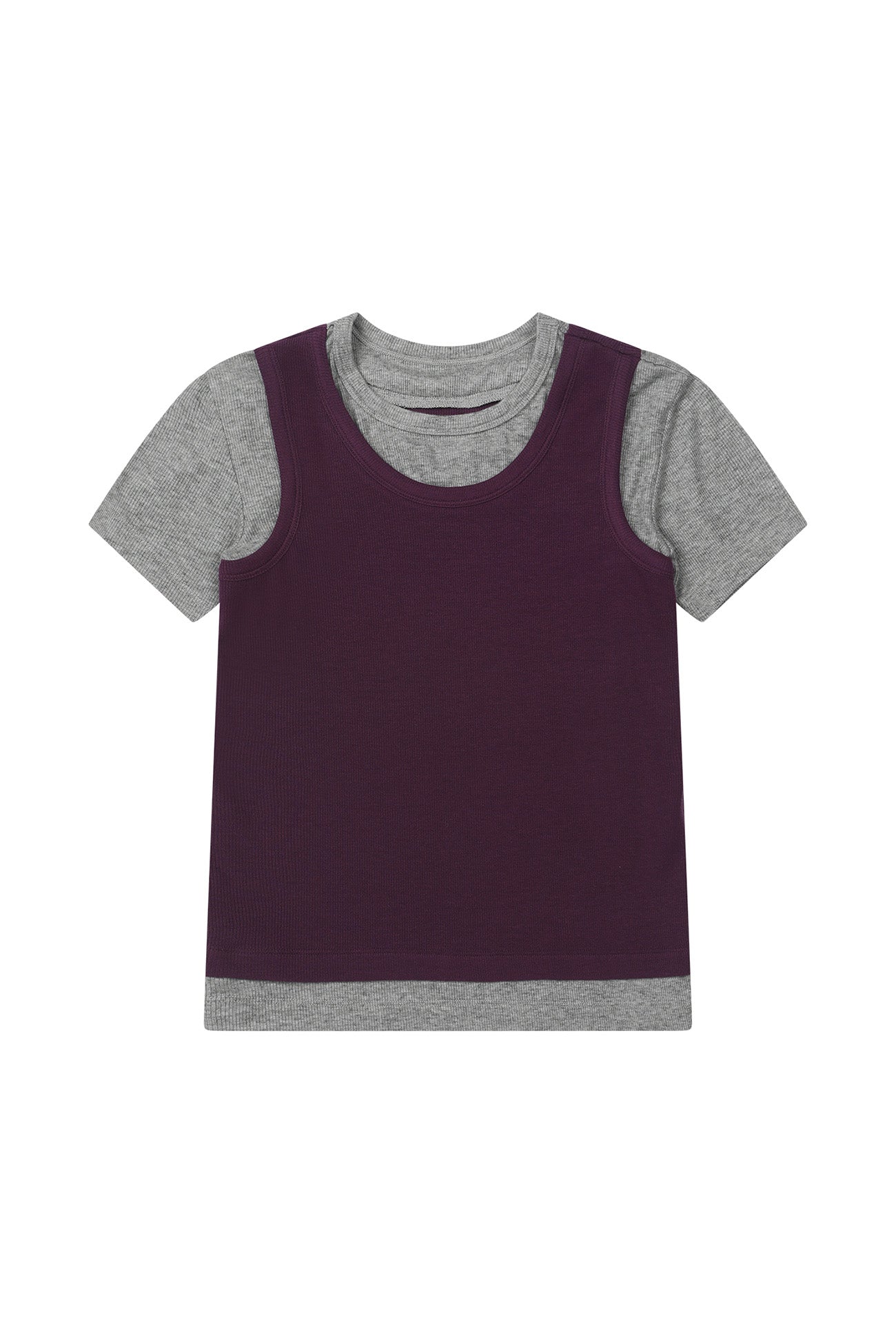 Deinet - D-Contrast T-Shirt (Purple) product image 1 | TRAB K-Fashion Australia