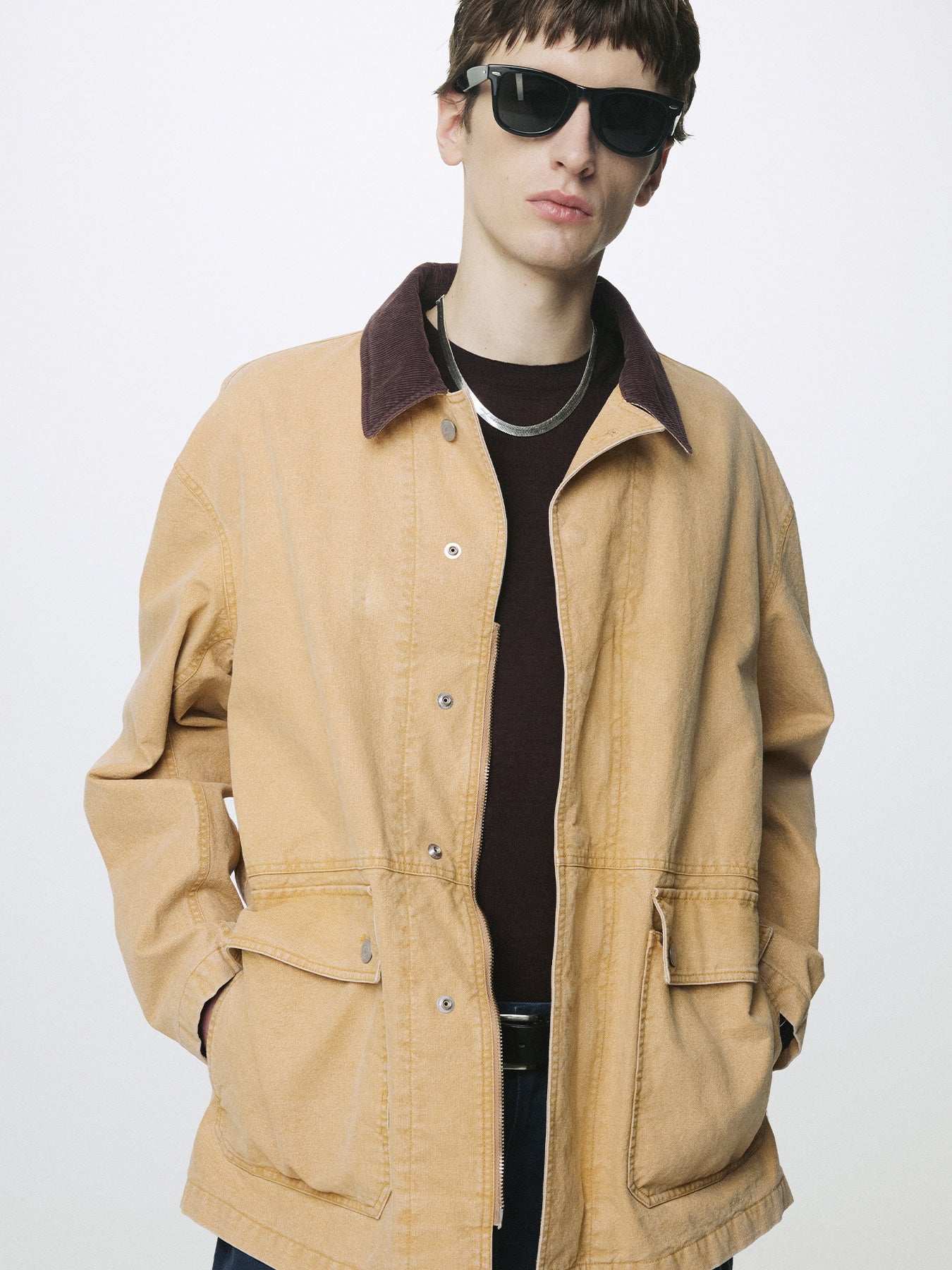 Tonywack - Garment Washed Barn Jacket (Faded Beige) product image 10 | TRAB K-Fashion Australia