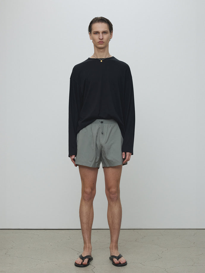 Tonywack - Drawstring Tech Shorts (Olive Grey) product image 1 | TRAB K-Fashion Australia