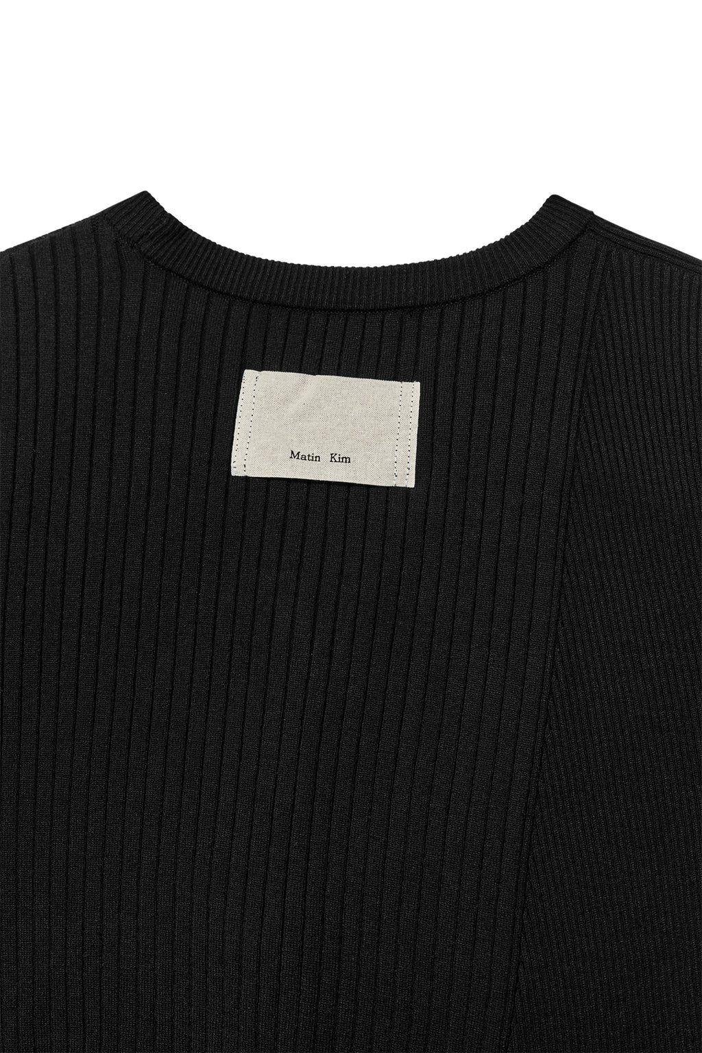 Matin Kim - Unbalance Cut Line Button Cardigan (Black) product image 5 | TRAB K-Fashion Australia