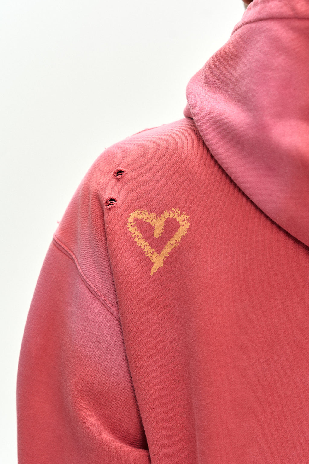 Andersson Bell - (essential) Unisex Spray Washed Again Lip Hoodie (red) (Red) product image 11 | TRAB K-Fashion Australia