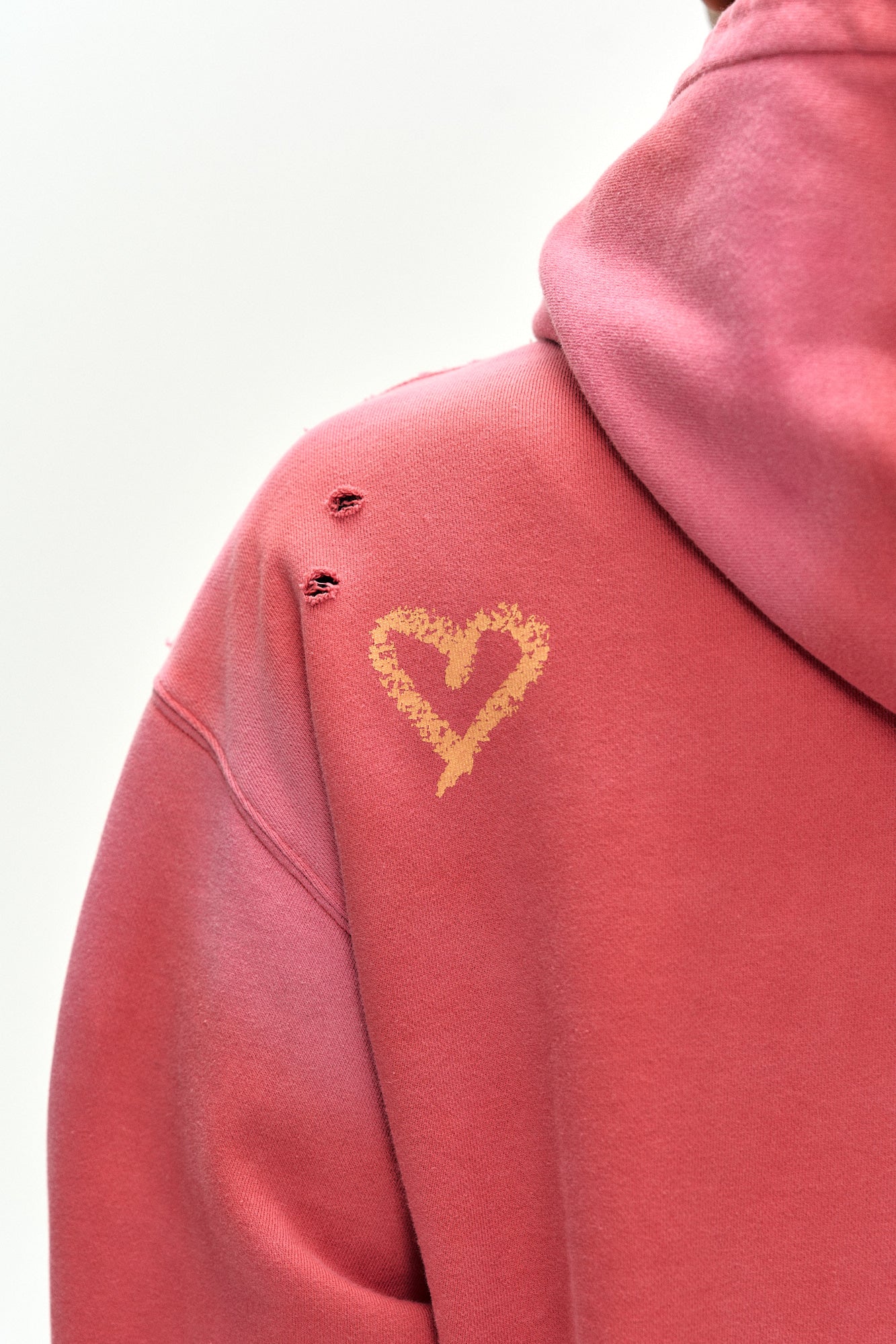 Andersson Bell - (essential) Unisex Spray Washed Again Lip Hoodie (red) (Red) product image 11 | TRAB K-Fashion Australia