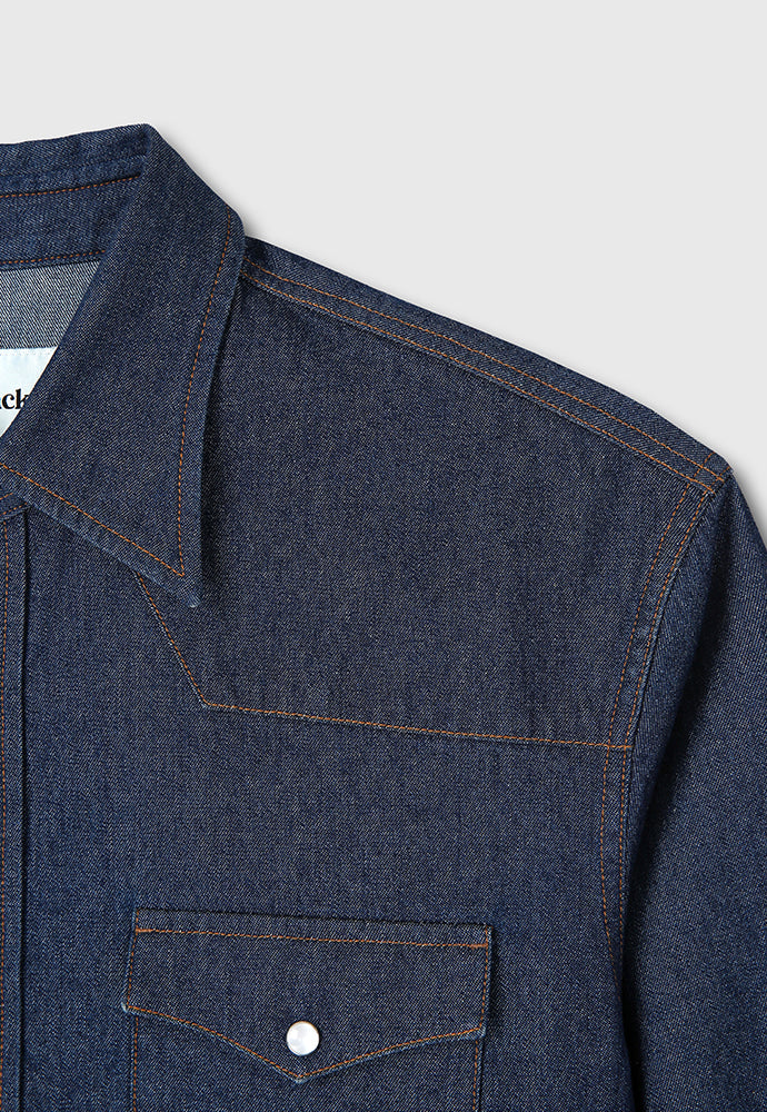 Tonywack - Rinsed Denim Western Shirt (Indigo) product image 10 | TRAB K-Fashion Australia