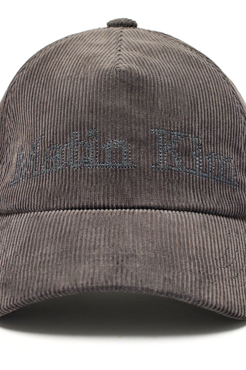 Matin Kim - Matin Corduroy Ball Cap (Charcoal) product image 4 | TRAB K-Fashion Australia
