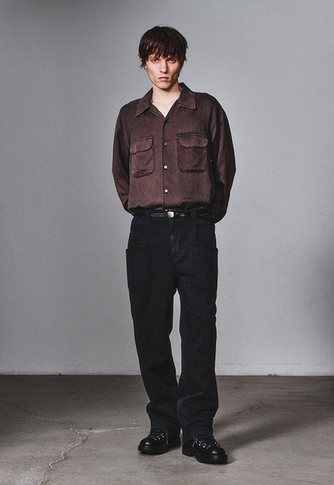 Art if acts - Tencel Two Pocket Shirt (Charcoal) product image 5 | TRAB K-Fashion Australia