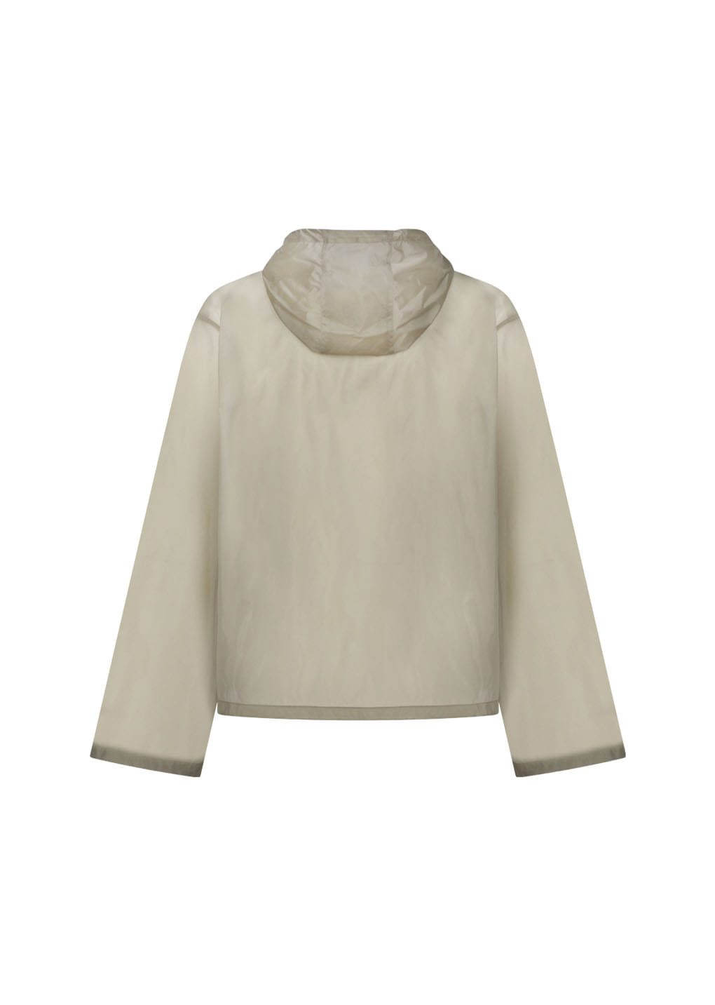 Amomento - Sheer Hoodie Anorak (Beige) product image 3 | TRAB K-Fashion Australia