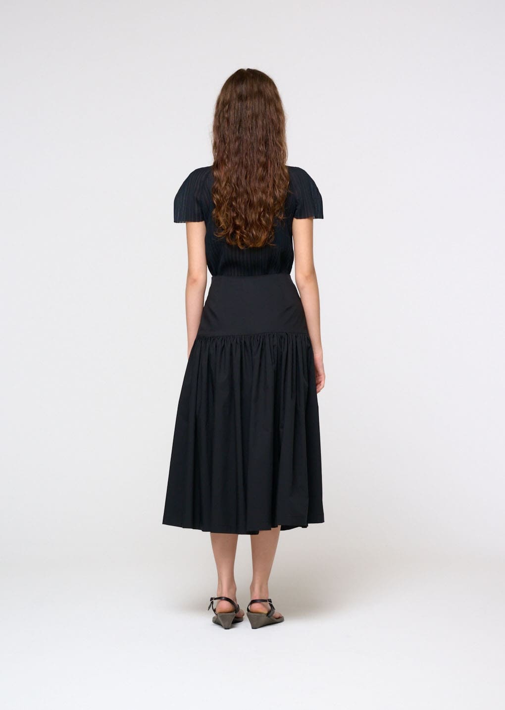 Amomento - Shirring Culotte Pants (Black) product image 4 | TRAB K-Fashion Australia