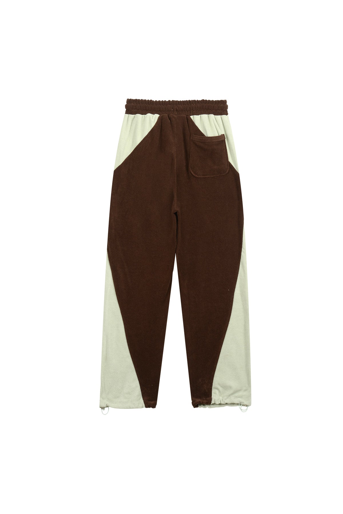 Matin Kim - Color Block Terry Jogger Pants (Brown) product image 2 | TRAB K-Fashion Australia