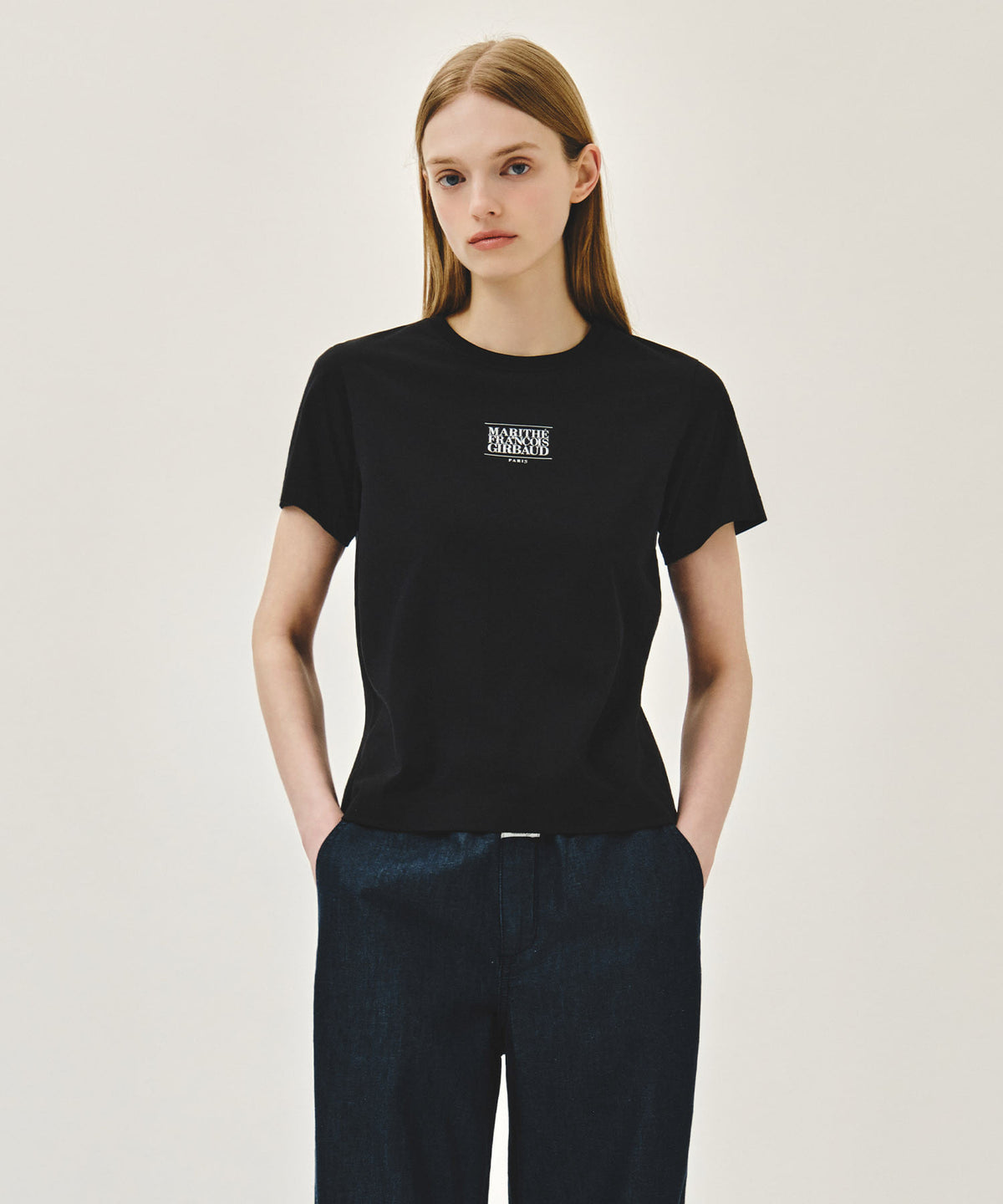Marithe & Francois Girbaud - Small Classic Logo Tee (Black) product image 1 | TRAB K-Fashion Australia