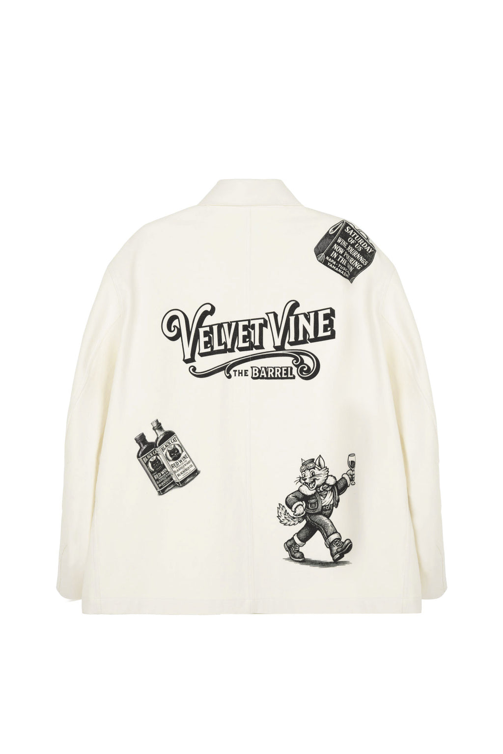 Stu - Printing Work Jacket (Cream) product image 17 | TRAB K-Fashion Australia