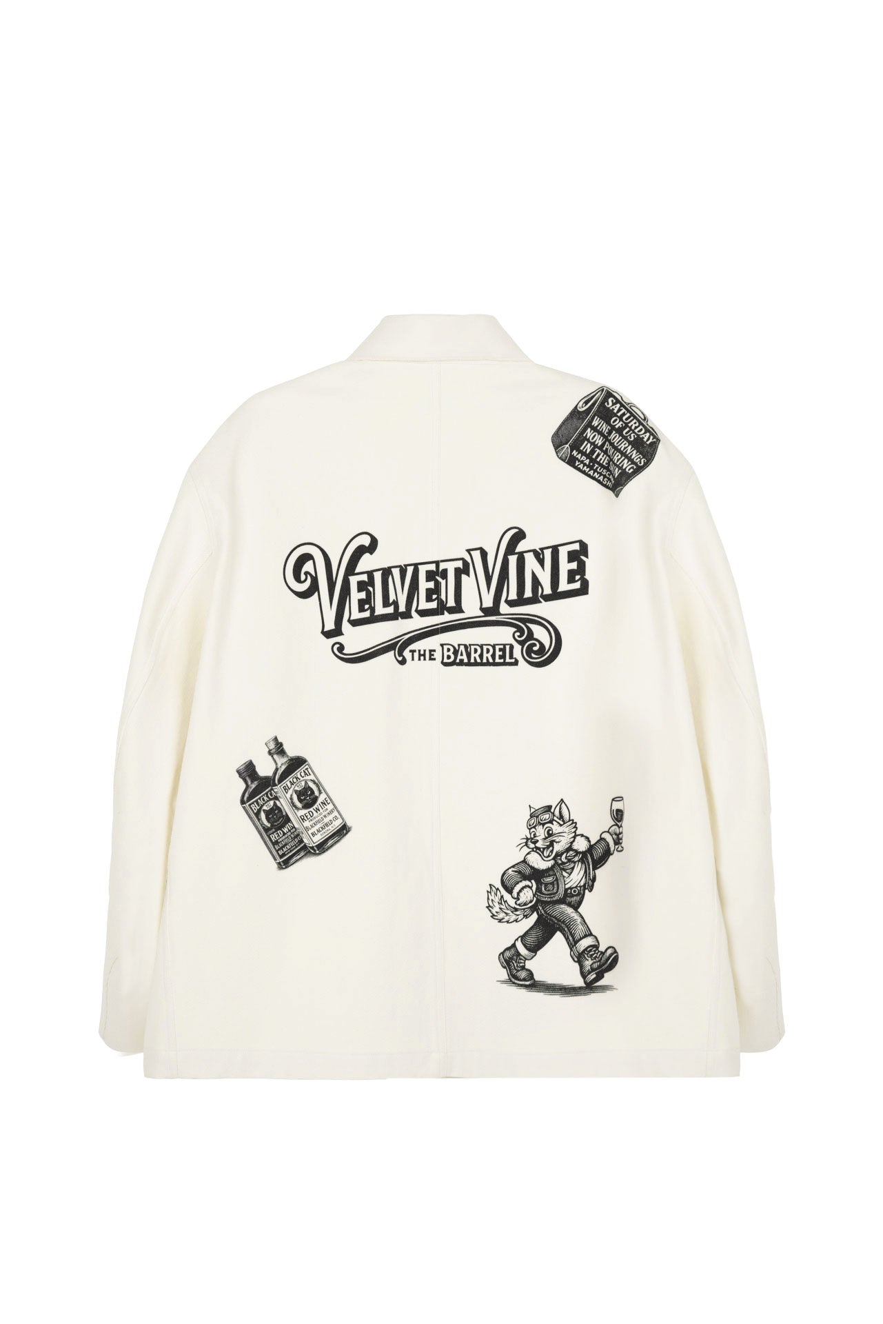 Stu - Printing Work Jacket (Cream) product image 17 | TRAB K-Fashion Australia