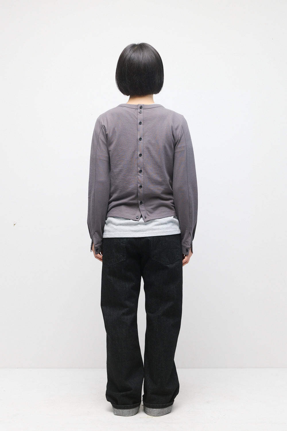 Hatchingroom - Triple Henley Neck Tee (Girl) Rose (Grey) product image 5 | TRAB K-Fashion Australia