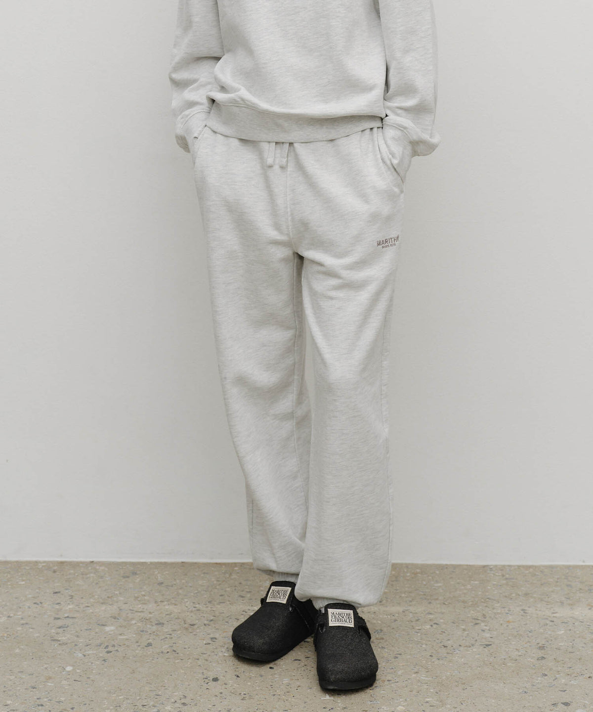 Marithe & Francois Girbaud - Regular Logo Sweat Set-up (Light Heather Gray) product image 5 | TRAB K-Fashion Australia