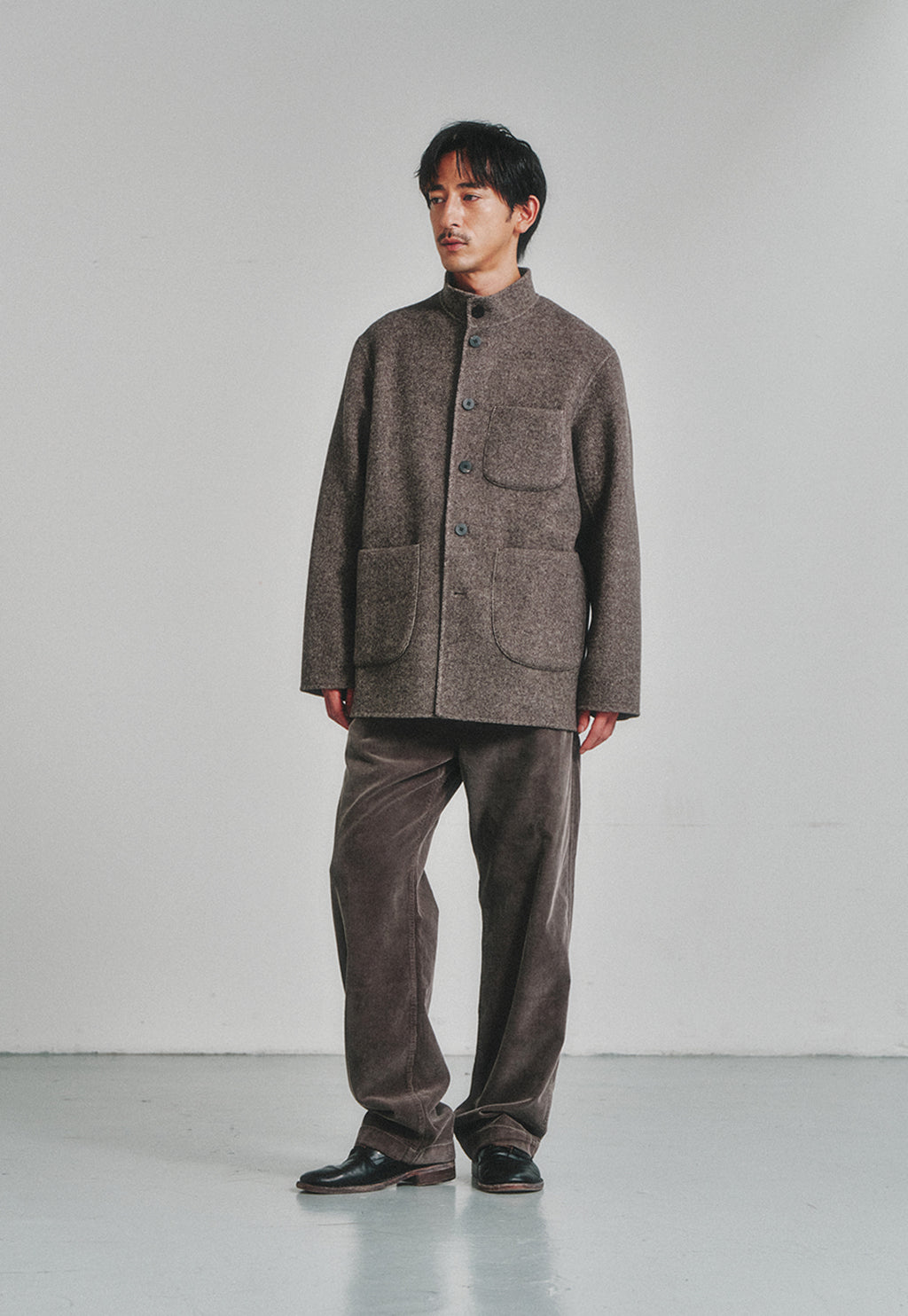 Art if acts - Handmade High Collar Coat (Espresso) product image 3 | TRAB K-Fashion Australia
