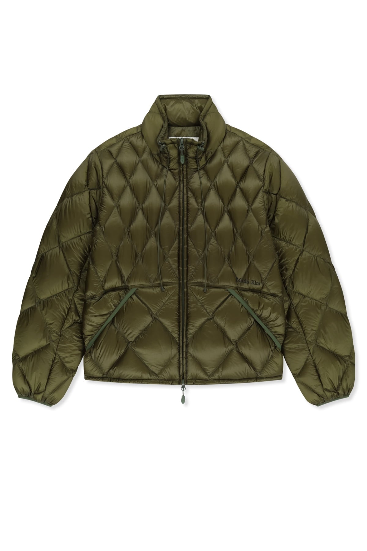 Matin Kim - Mix Quilted Light Down Jumper (Khaki) product image 2 | TRAB K-Fashion Australia