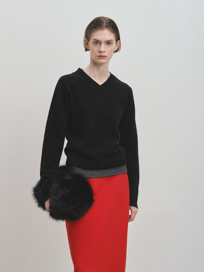 Tonywack - Wool Pencil Midi-Skirt (Red) product image 5 | TRAB K-Fashion Australia