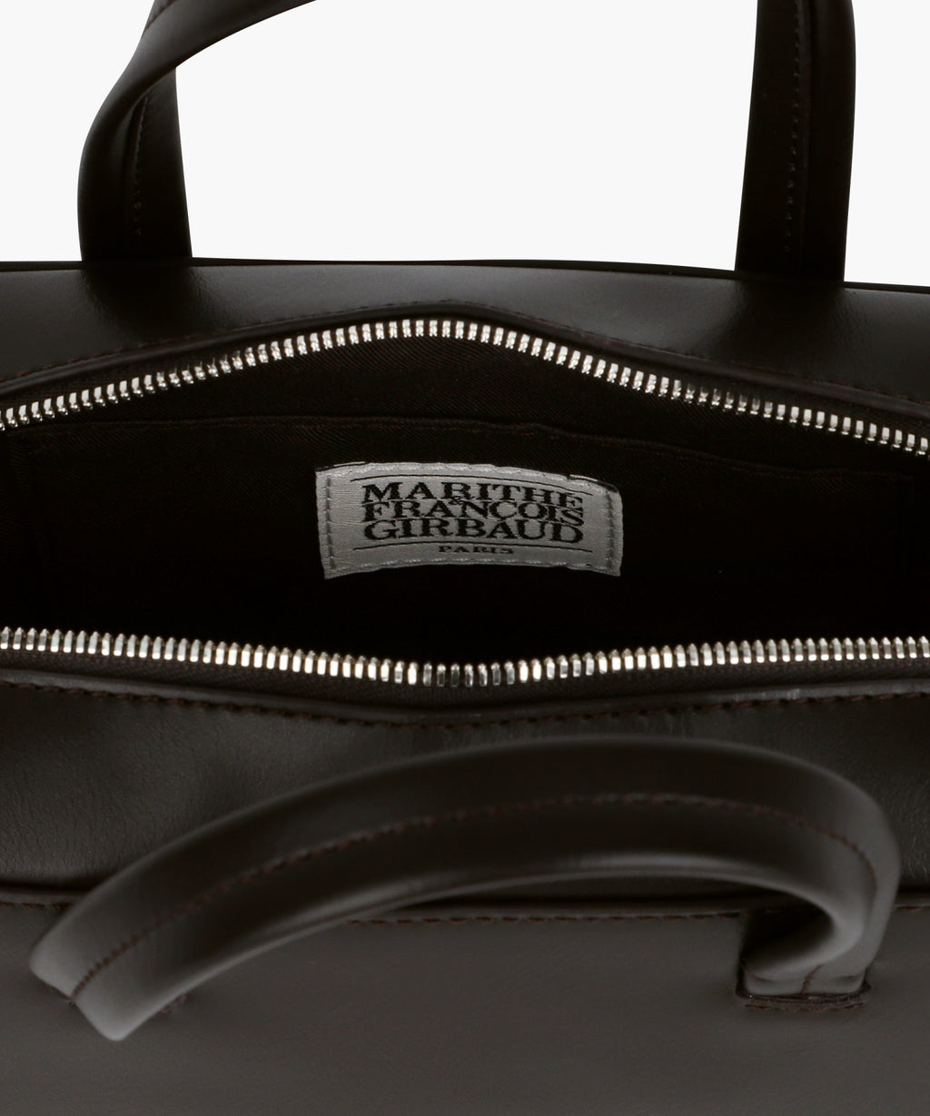 Marithe & Francois Girbaud - Classic Logo Square Cross Bag (Dark Brown) product image 6 | TRAB K-Fashion Australia