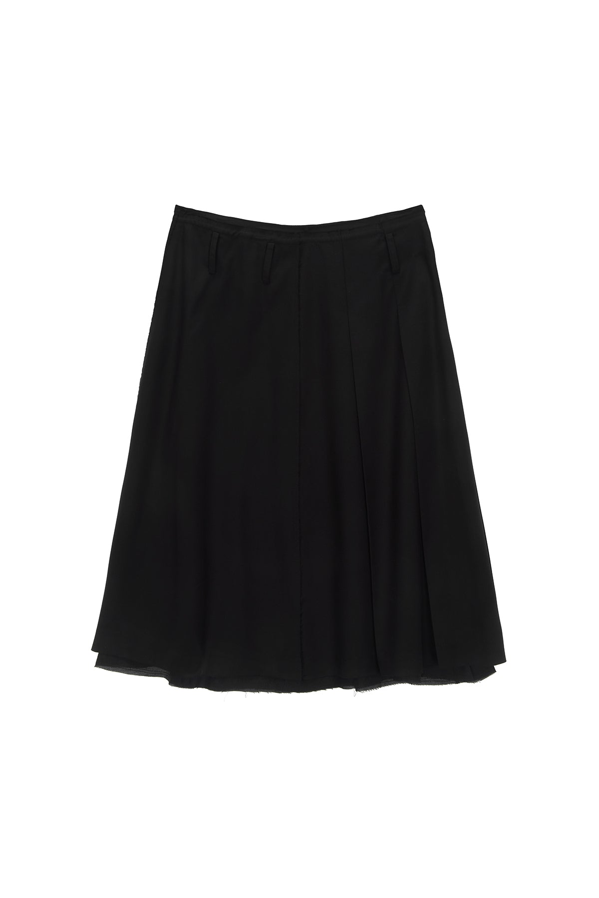 Matin Kim - String Point Layered Pleats Skirt (Black) product image 2 | TRAB K-Fashion Australia