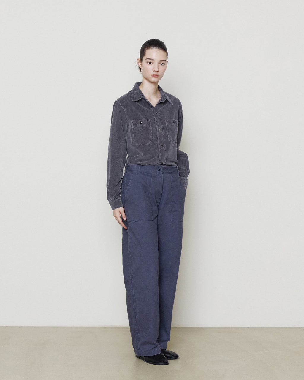Brownyard - Wide Fatigue Pants (Washed Navy) product image 2 | TRAB K-Fashion Australia