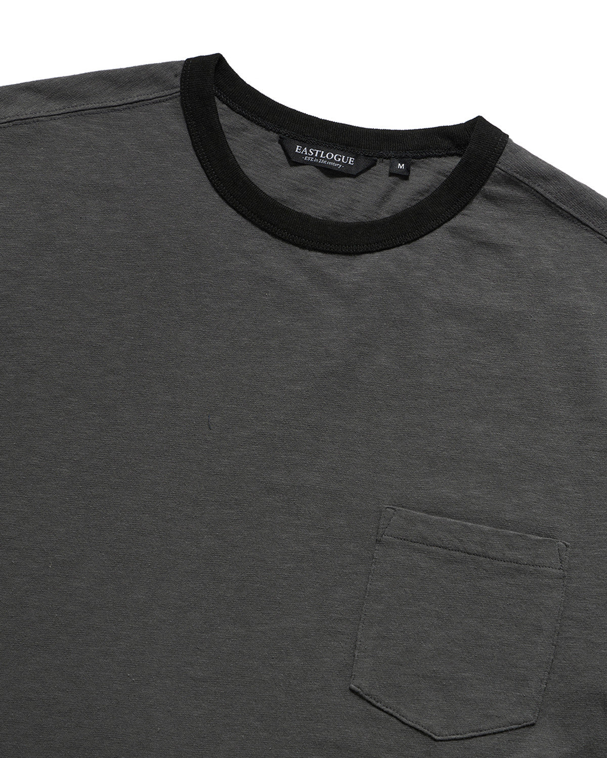 Eastlogue - Rally Club Ringer T-shirts (Charcoal & Black) product image 7 | TRAB K-Fashion Australia