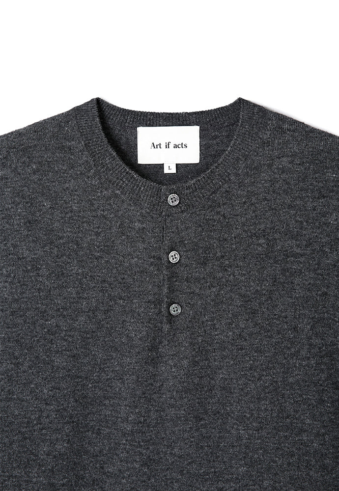 Art if acts - Henley Sweater (Charcoal) product image 8 | TRAB K-Fashion Australia