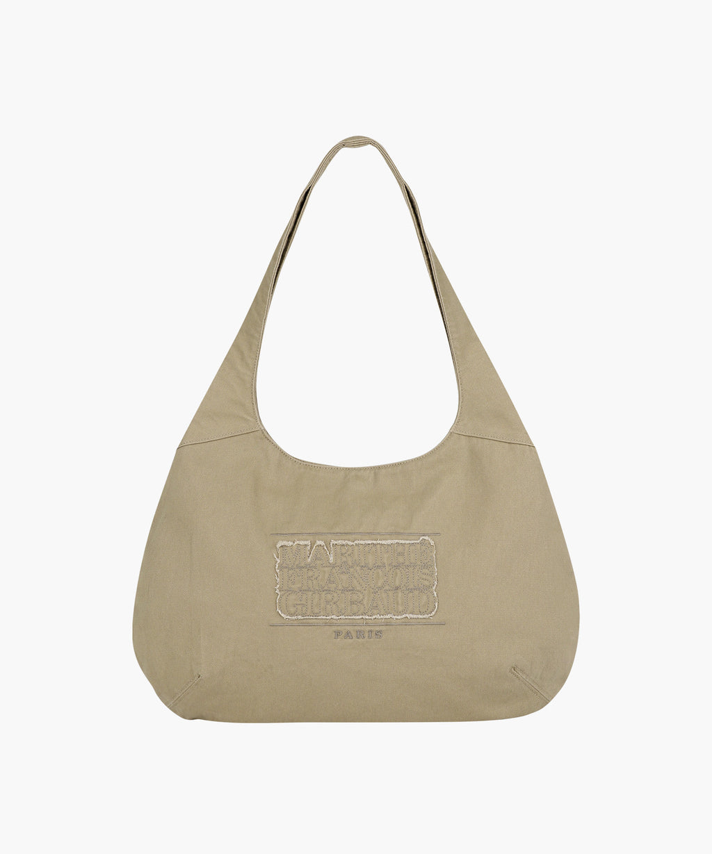 Marithe & Francois Girbaud - Classic Logo Round One Shoulder Bag (Beige) product image 1 | TRAB K-Fashion Australia