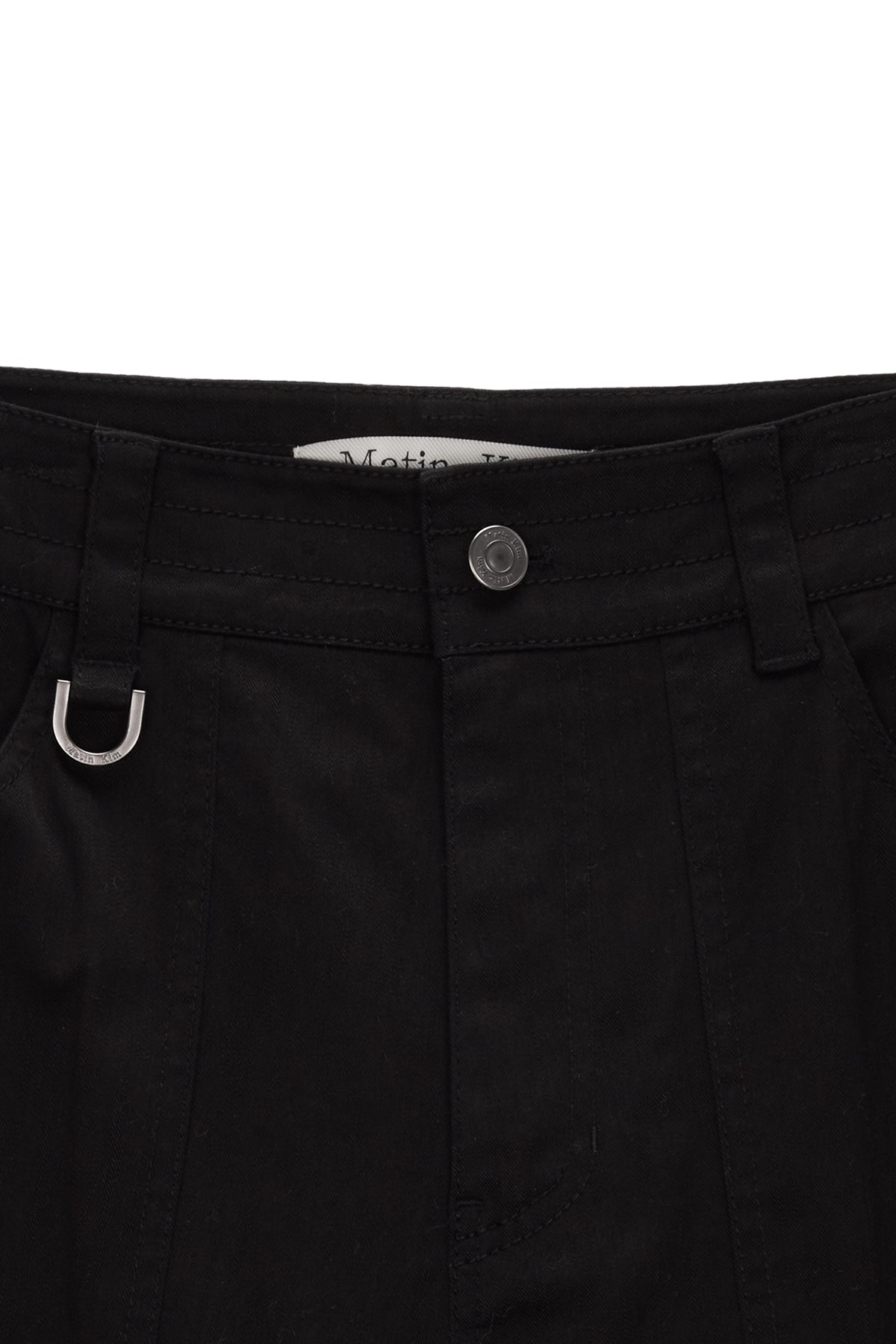 Matin Kim - Knee Big Pocket Cotton Pants (Black) product image 3 | TRAB K-Fashion Australia