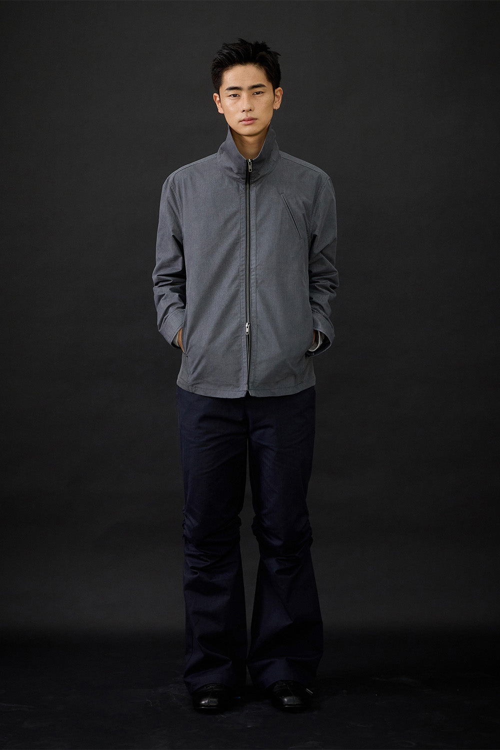 Hatchingroom - Funnel Neck Jacket (Grey) product image 11 | TRAB K-Fashion Australia
