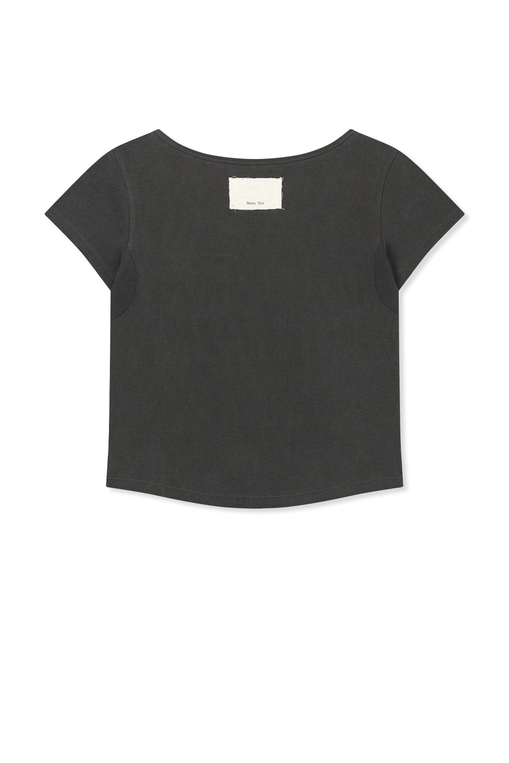 Matin Kim - Pocket Point Slim Fit Top (Charcoal) product image 2 | TRAB K-Fashion Australia