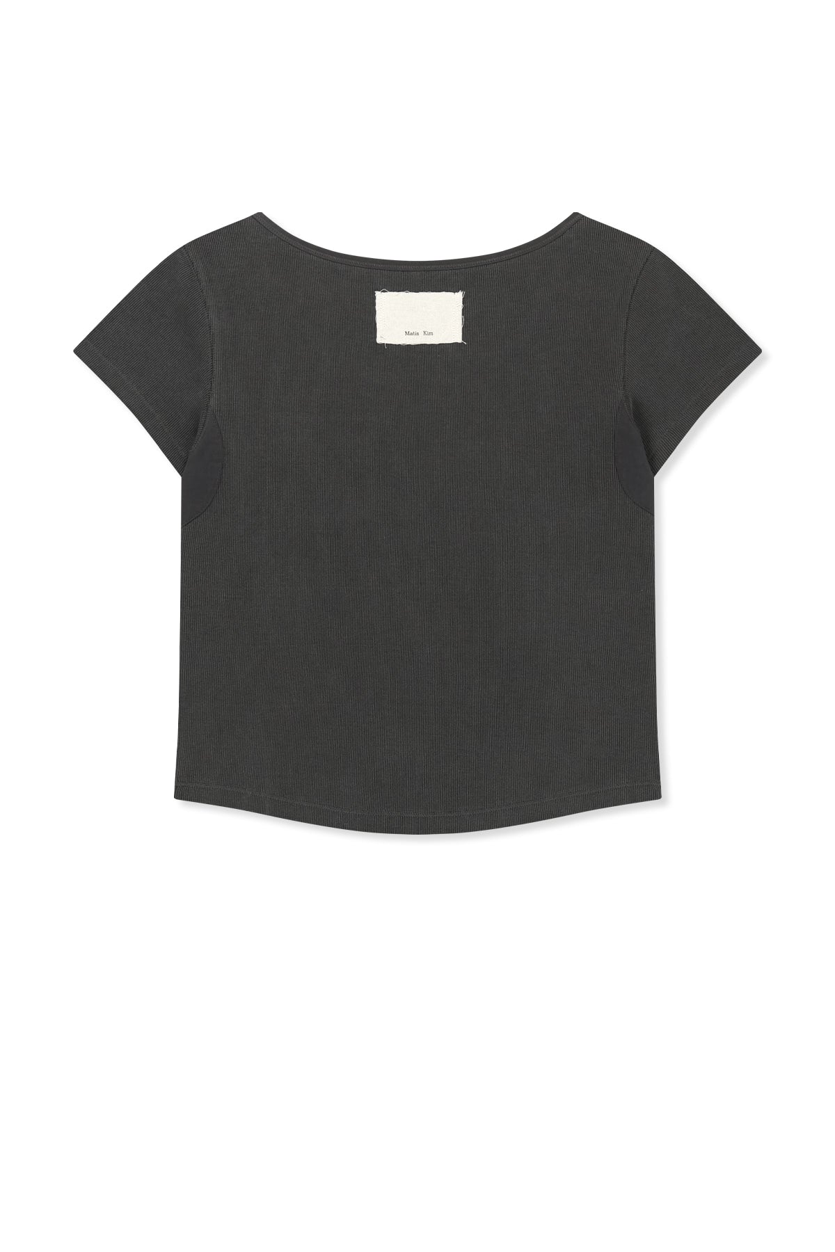 Matin Kim - Pocket Point Slim Fit Top (Charcoal) product image 2 | TRAB K-Fashion Australia