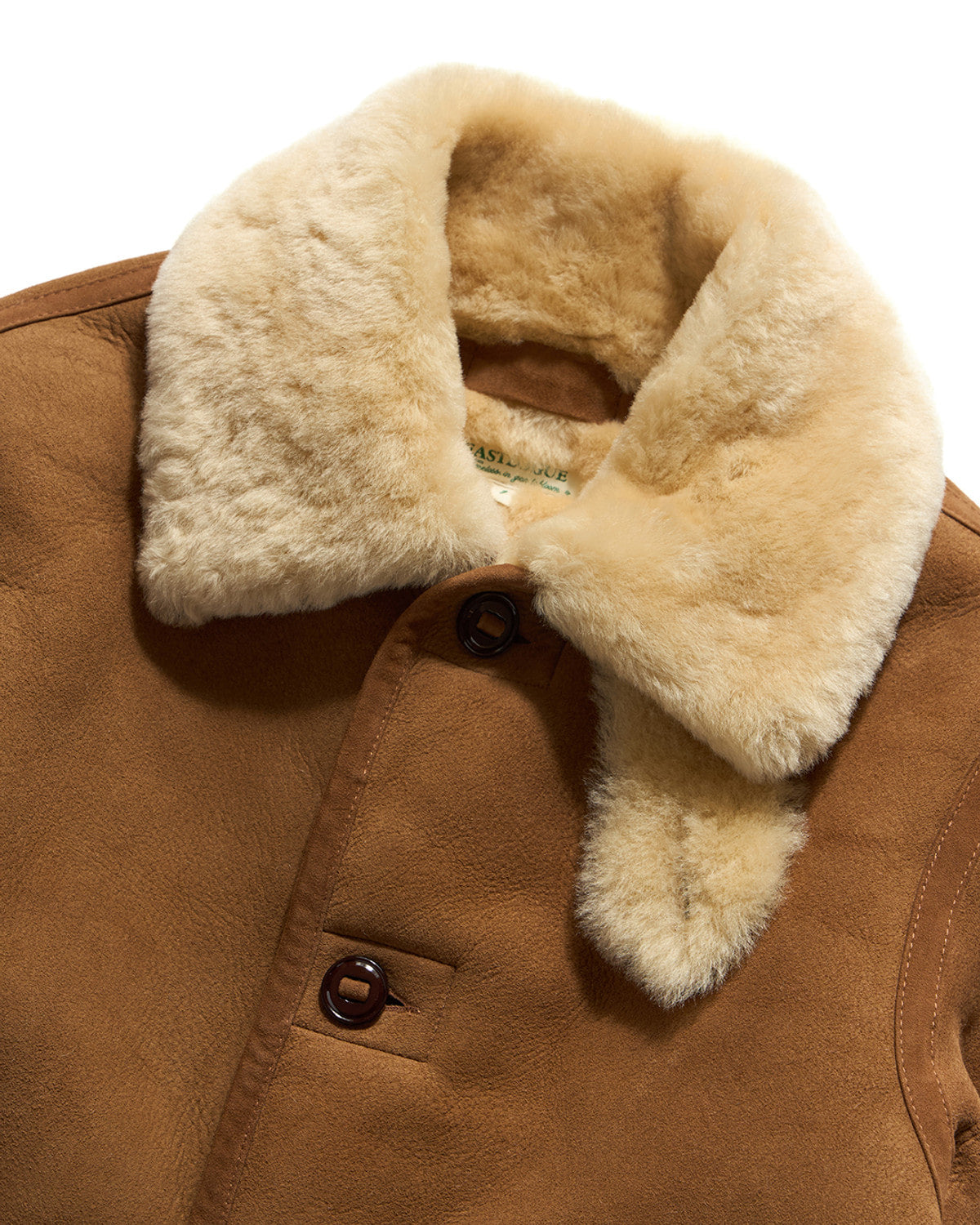 Eastlogue - Shearling Lumberjack Mouton Work Shirts (Beige Suede) product image 5 | TRAB K-Fashion Australia