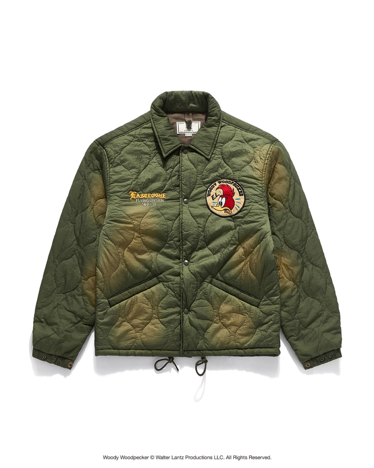 Eastlogue - Embroidered Mil Coach Jacket (Quilted Olive) product image 1 | TRAB K-Fashion Australia