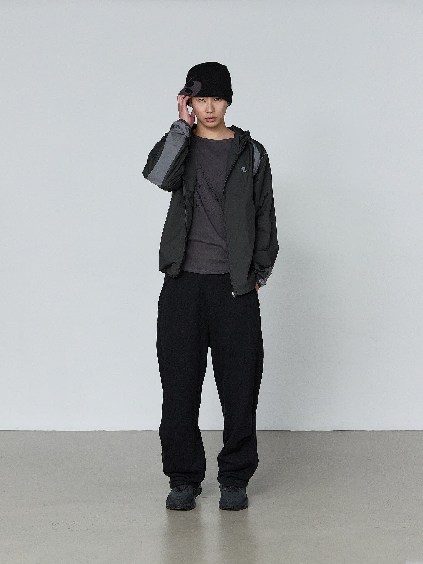 San San Gear - Paneled Jacket (Black) product image 2 | TRAB K-Fashion Australia