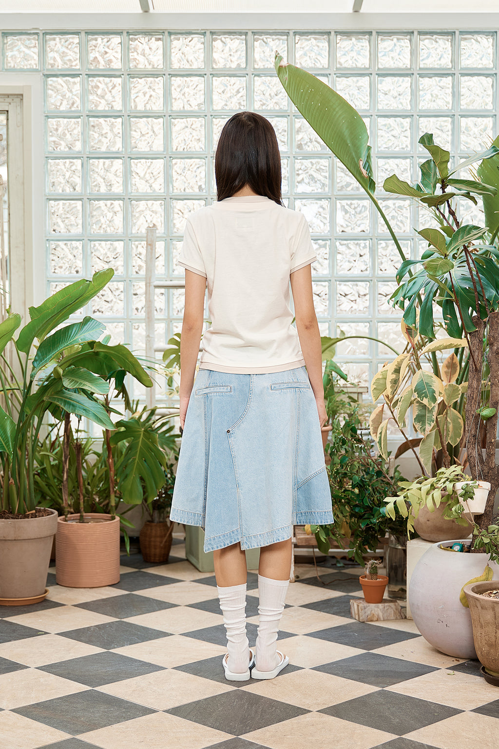 Matin Kim - Color Point Layered Top (Ivory) product image 7 | TRAB K-Fashion Australia