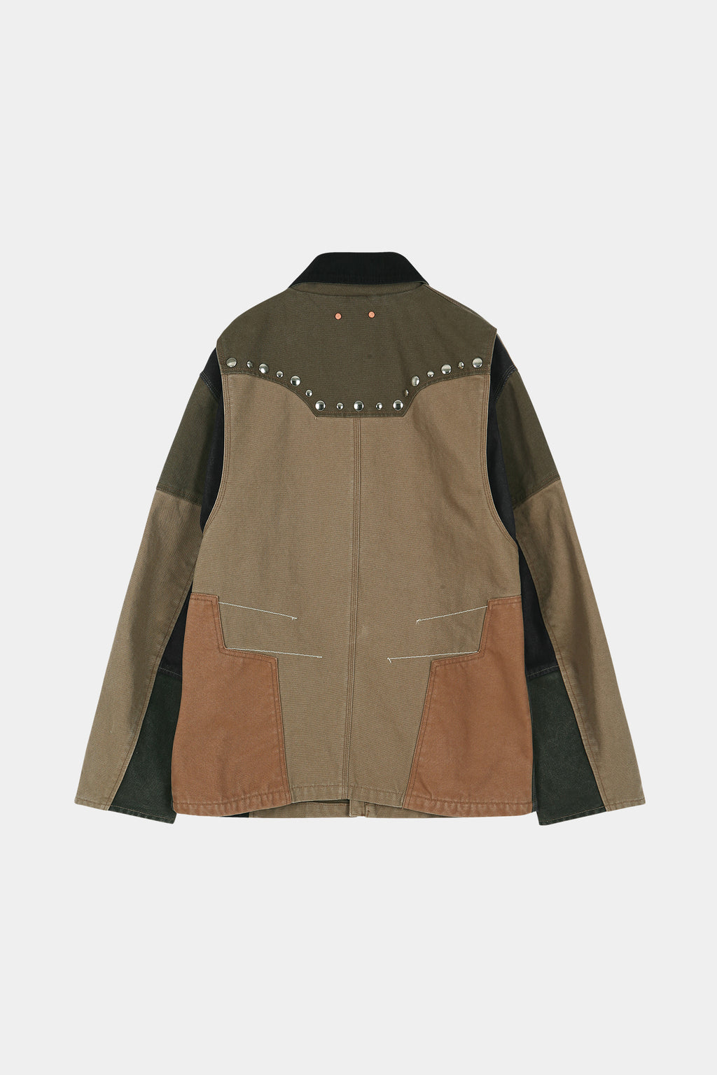 Andersson Bell - Austin Patchwork Washed Jacket (khaki) (Khaki) product image 13 | TRAB K-Fashion Australia