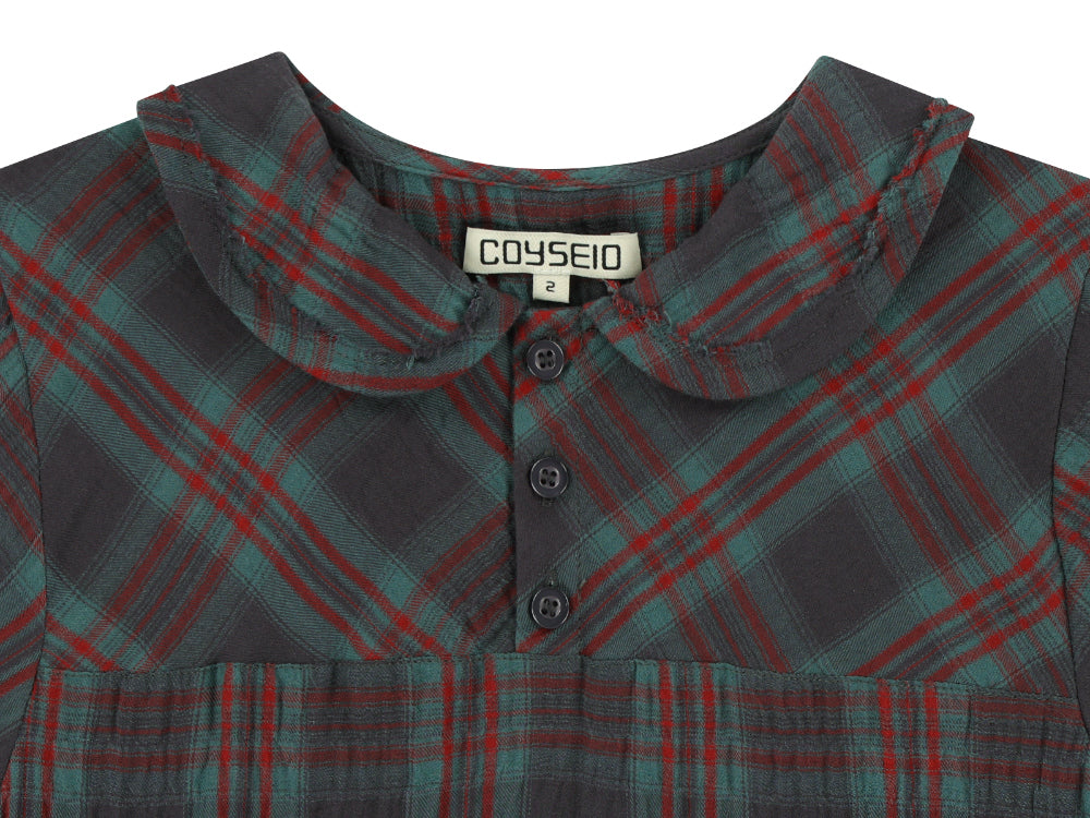 Coyseio - Raw Edge Check One Piece (Purple) product image 14 | TRAB K-Fashion Australia
