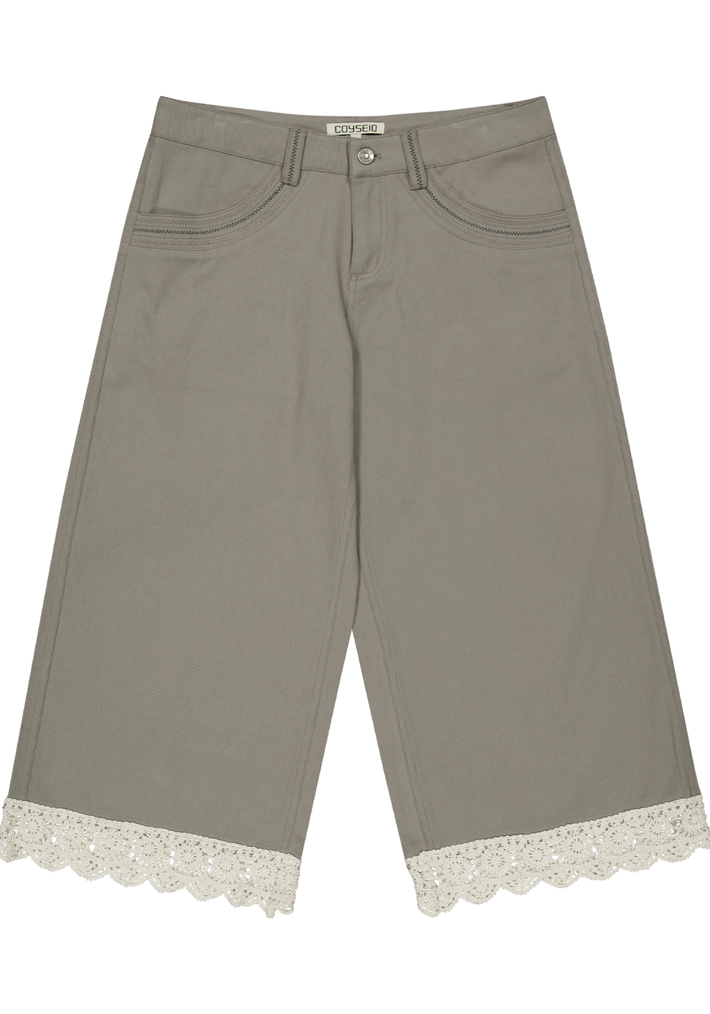 Coyseio - Knit Lace Pants (Ash Brown) product image 2 | TRAB K-Fashion Australia