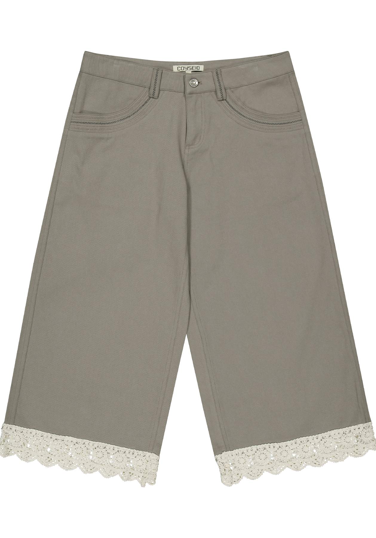 Coyseio - Knit Lace Pants (Ash Brown) product image 2 | TRAB K-Fashion Australia
