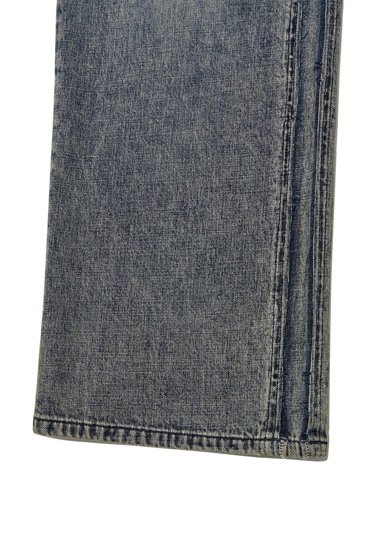 Matin Kim - Rough Cut Line Point Denim Pants (Smoke Blue) product image 5 | TRAB K-Fashion Australia