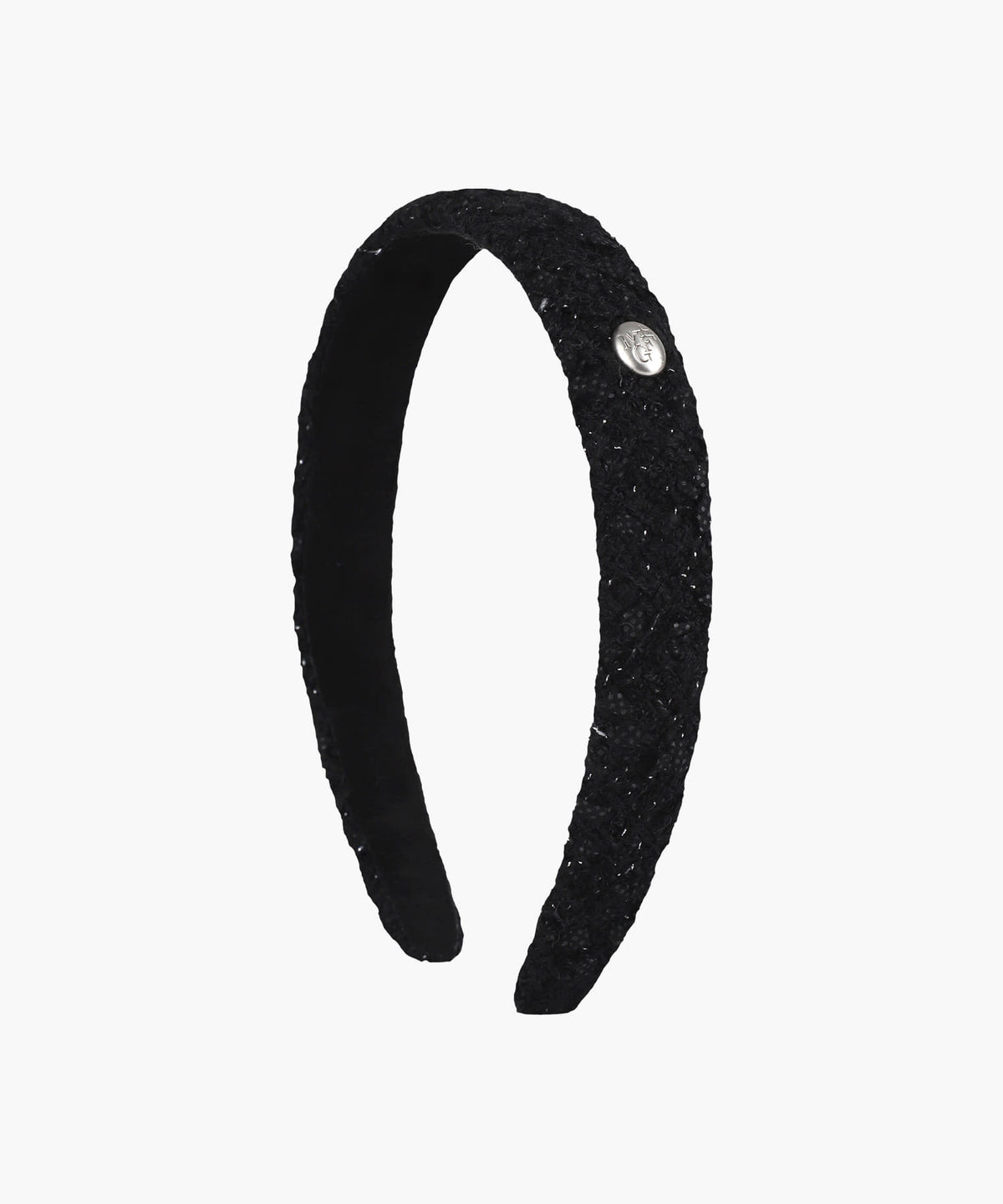 Marithe & Francois Girbaud - Tweed Hairband (Black) product image 1 | TRAB K-Fashion Australia
