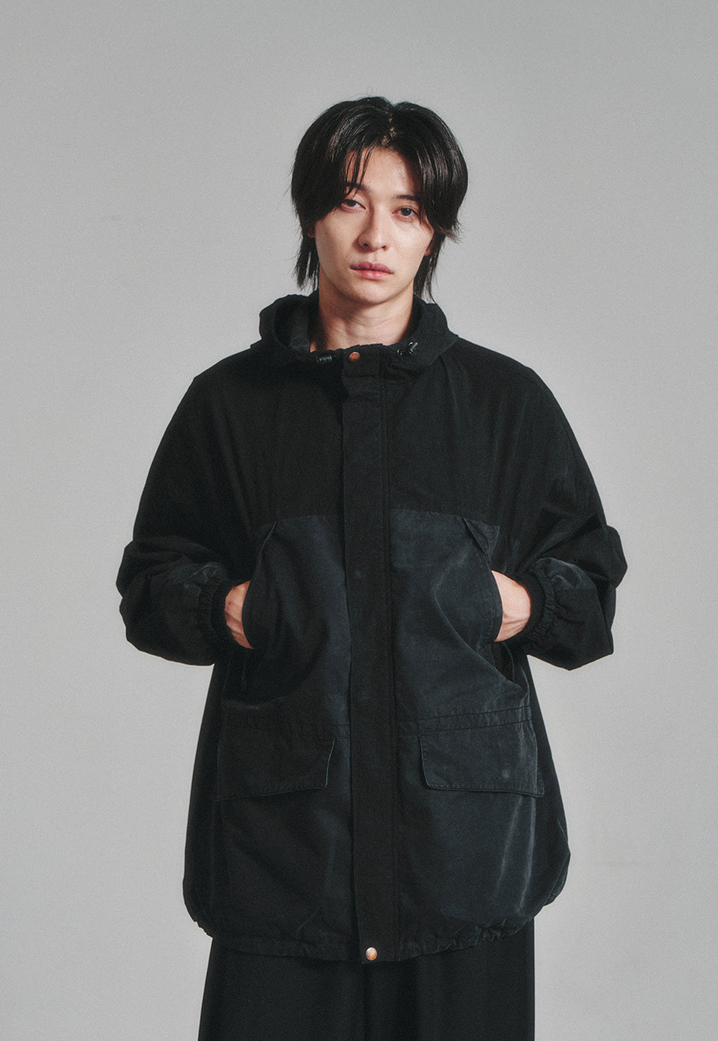 Art if acts - Garment Washed Parka (Faded Black) product image 5 | TRAB K-Fashion Australia