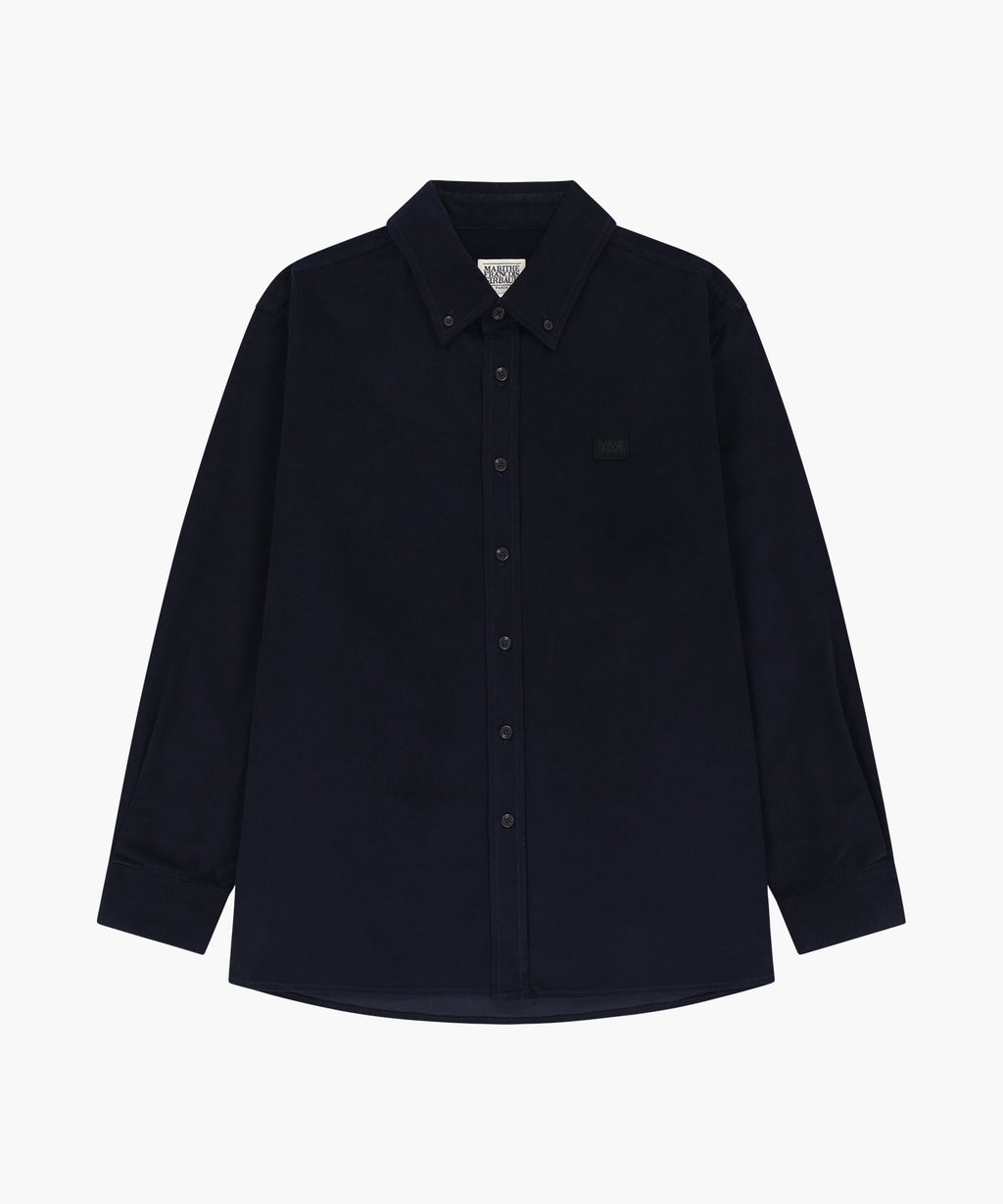 Marithe & Francois Girbaud - Micro Classic Logo Corduroy Shirt (Navy) product image 5 | TRAB K-Fashion Australia