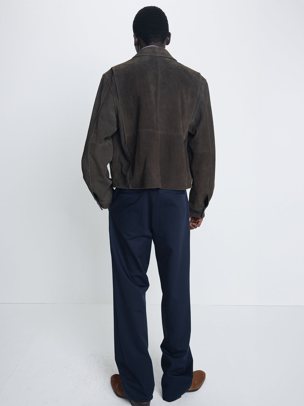 Tonywack - Cotton Drill Pleated Chino Pants (Navy) product image 3 | TRAB K-Fashion Australia
