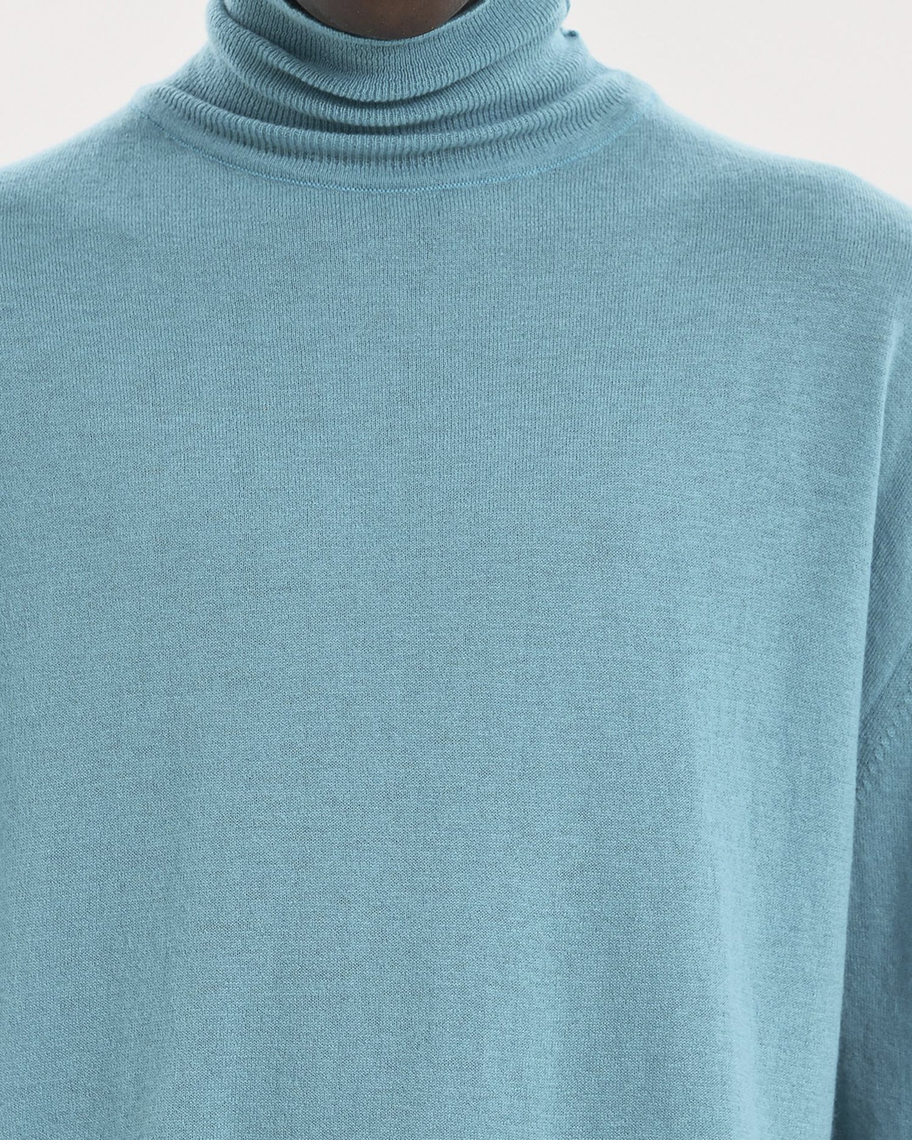 Brownyard - Merino Wool Turtle Neck Knit (Mint) product image 4 | TRAB K-Fashion Australia