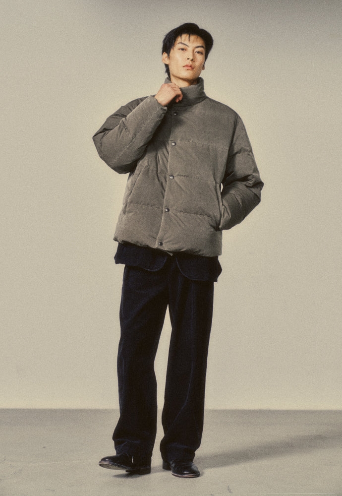 Art if acts - Garment Washed Puffer Down Jacket (Vintage Moss) product image 5 | TRAB K-Fashion Australia