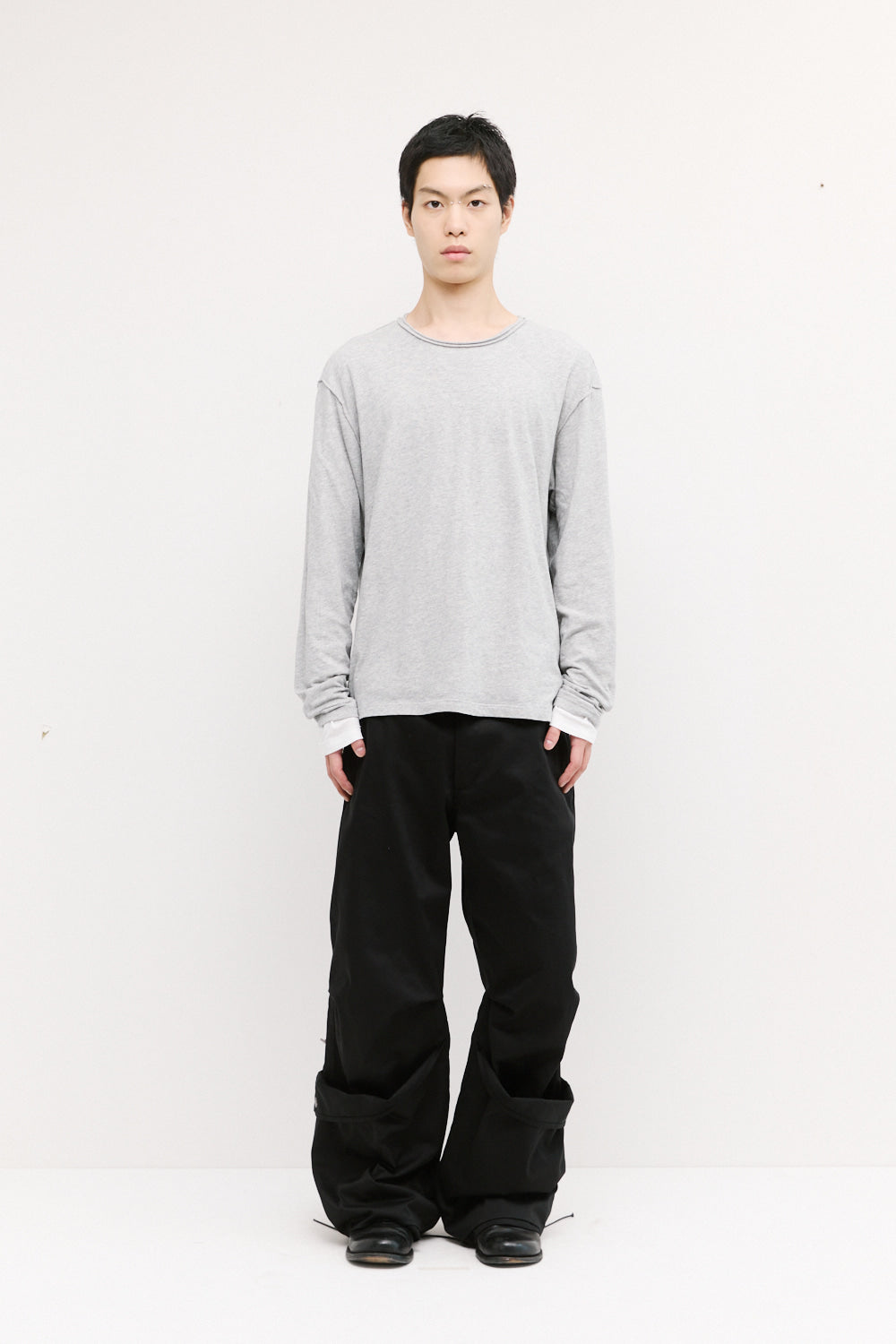 Hatchingroom - Two Face Ringer Tee (White/M.Grey) product image 11 | TRAB K-Fashion Australia